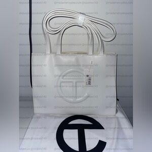 Telfar Medium White Tote Bag